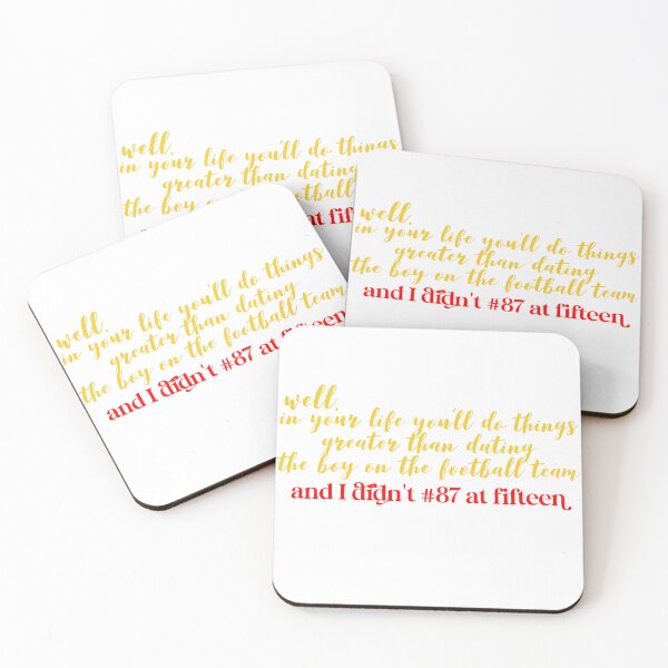 Item preview, Football Team Fifteen Sticker - Taylor Swift Chiefs-Inspired Quote Design designed and sold by Stickers by @molllyclare.