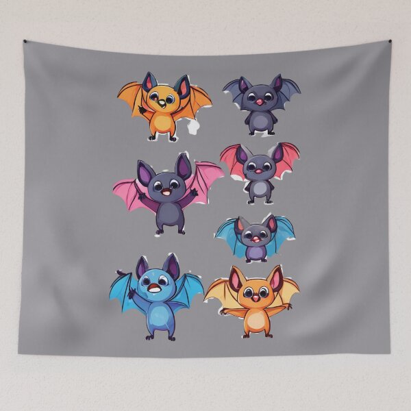 Item preview, Like Little Bat, Bat kawaii, Batzilla, sweet bat, cute bat, cute,  designed and sold by GOLDENGARDENART.
