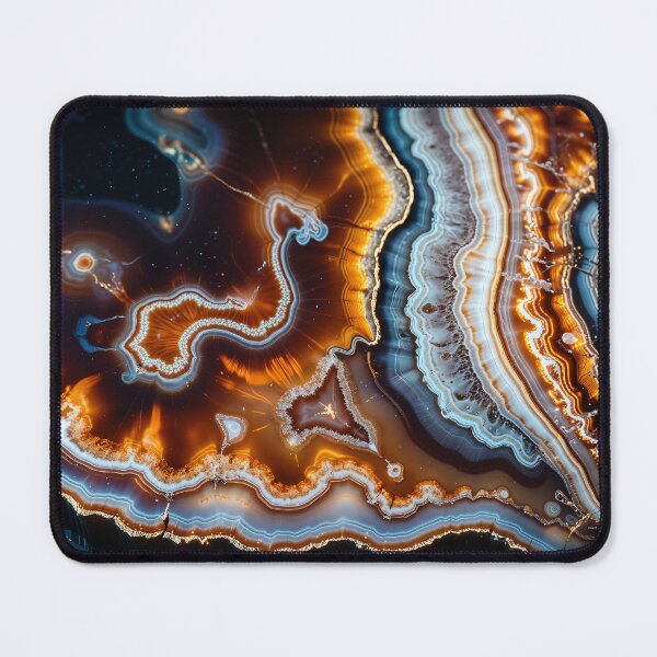 Item preview, Mesmerizing Agate Slice with Vibrant Patterns designed and sold by LiveDesigner.