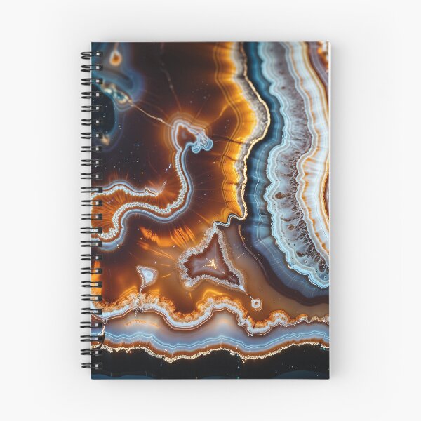 Item preview, Mesmerizing Agate Slice with Vibrant Patterns designed and sold by LiveDesigner.