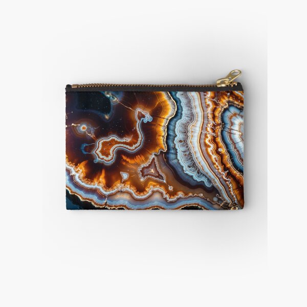 Item preview, Fascinante rebanada de ágata con patrones vibrantes designed and sold by LiveDesigner.