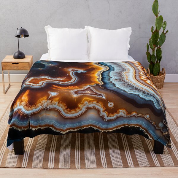 Item preview, Mesmerizing Agate Slice with Vibrant Patterns designed and sold by LiveDesigner.