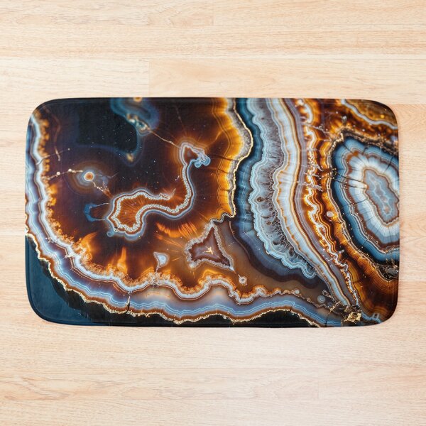 Item preview, Mesmerizing Agate Slice with Vibrant Patterns designed and sold by LiveDesigner.