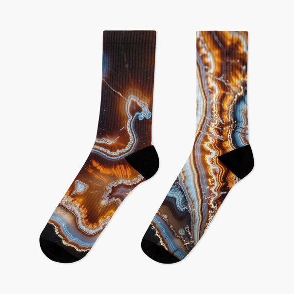 Item preview, Mesmerizing Agate Slice with Vibrant Patterns designed and sold by LiveDesigner.