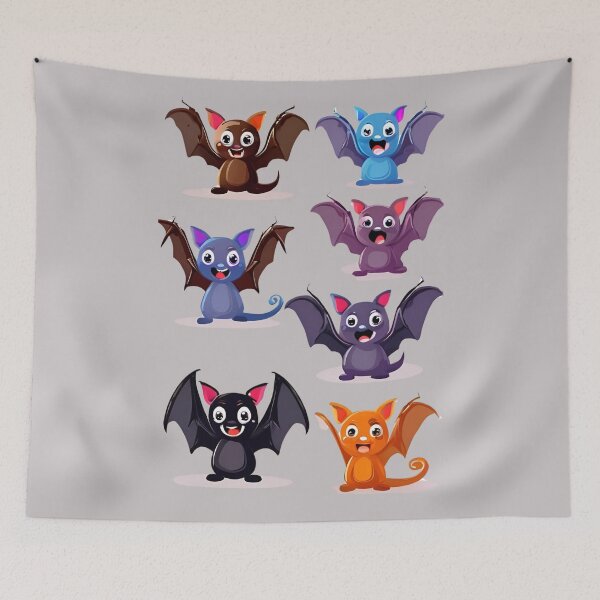 Item preview, Scary Little Bat, Bat kawaii, Batzilla, sweet bat, cute bat, cute,  designed and sold by GOLDENGARDENART.