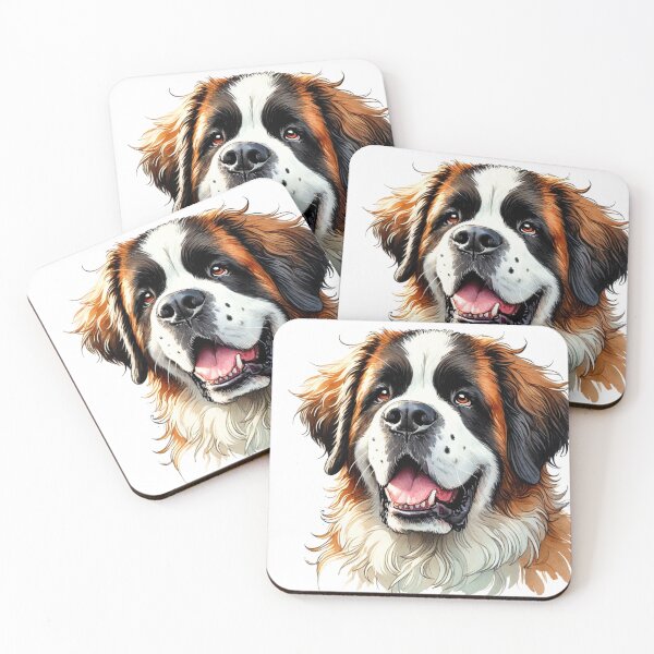 Item preview, Saint Bernard Happy Face Dog designed and sold by Zarek-pixel-paws.