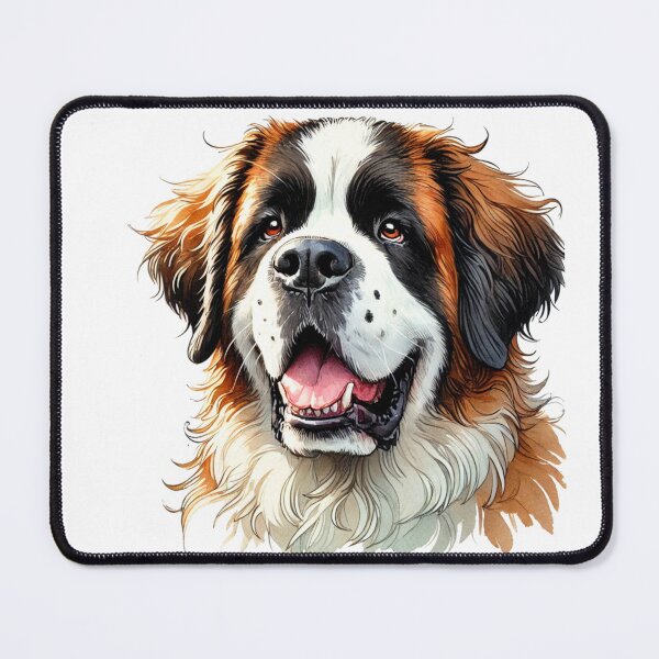 Item preview, Saint Bernard Happy Face Dog designed and sold by Zarek-pixel-paws.