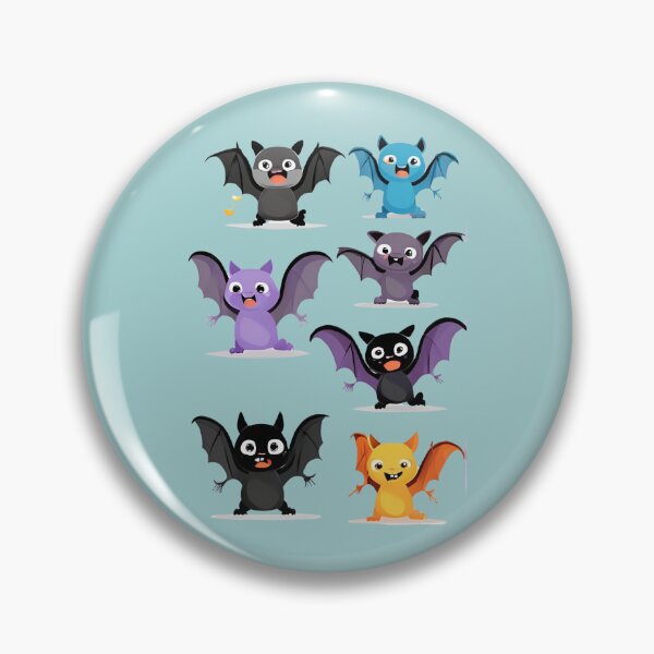 Item preview, Scary Cute Little Bat, Bat kawaii, Batzilla, sweet bat, cute bat, cute,  designed and sold by GOLDENGARDENART.