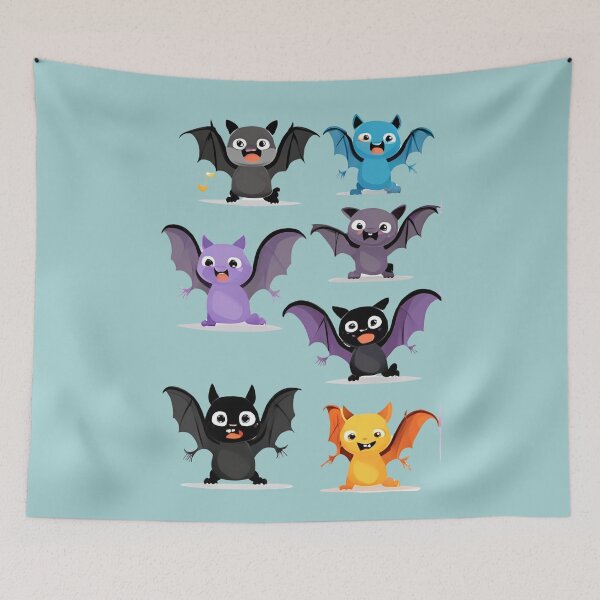 Item preview, Scary Cute Little Bat, Bat kawaii, Batzilla, sweet bat, cute bat, cute,  designed and sold by GOLDENGARDENART.
