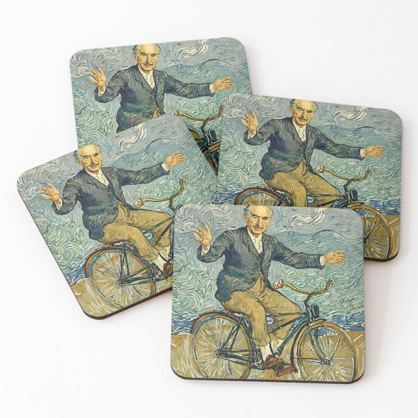 Item preview, Albert Hofmann Bicycle Day Van Gogh Style Vintage Art  designed and sold by Mystikos Art.