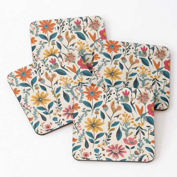 Item preview, vintage retro flowers  designed and sold by EmeryJH.
