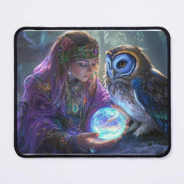 Item preview, Gypsy Witch & Owl Familiar designed and sold by ACuriousshoppe.