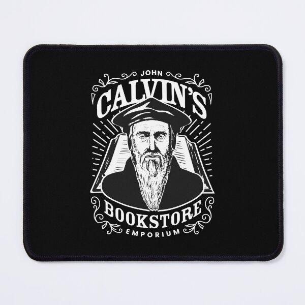Item preview, John Calvin's Bookstore Emporium Vintage Logo - Reformed Theology designed and sold by Reformed Shirt Co..