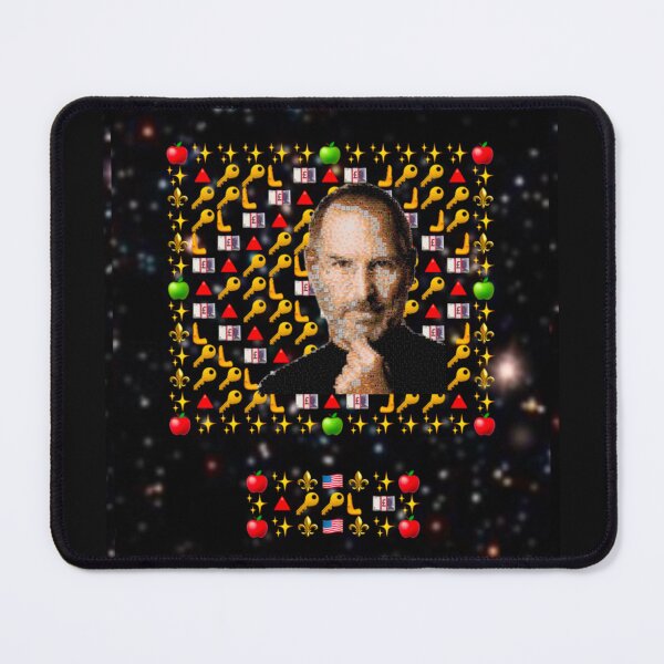 Item preview, Apple Emojified + Steve Jobs Emoji Pixel Art designed and sold by Emoji Emblems.