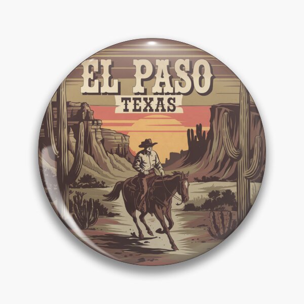 Item preview, El Paso, Texas | Cowboy in the Desert Sunset designed and sold by CircinusStore.