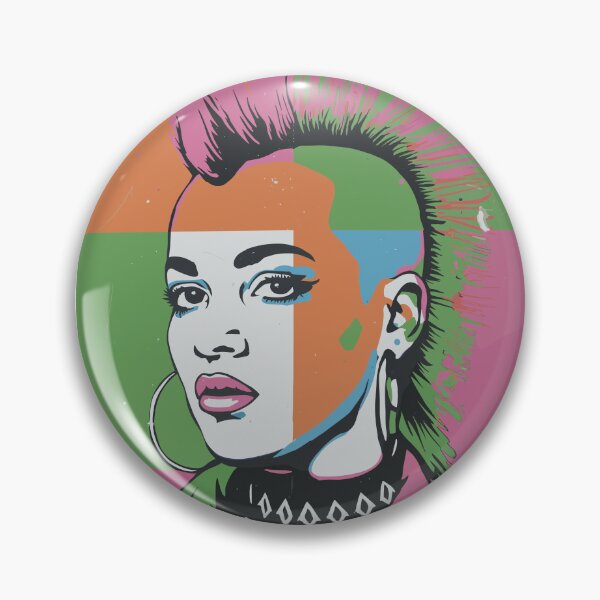 Item preview, Punk Rock T-Shirt – 80s Mohican Pop Art Graffiti Design designed and sold by paulo silveira.