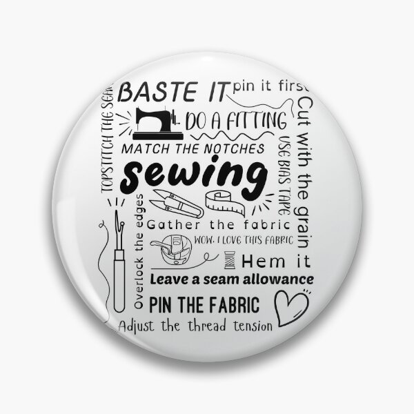 Item preview, Sewing Jargon Typography Design designed and sold by EwaVerse.