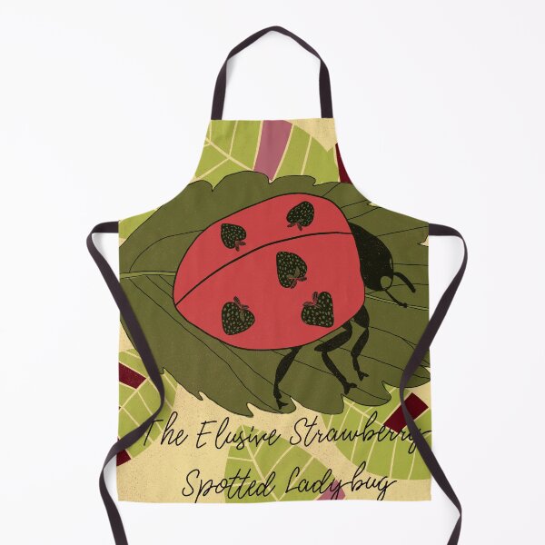Item preview, Strawberry-spotted Ladybug Art Print designed and sold by RRuffieuxStudio.