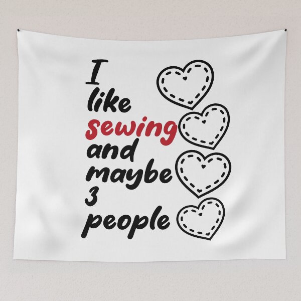 Item preview, I Like Sewing and Maybe 3 People Design designed and sold by EwaVerse.