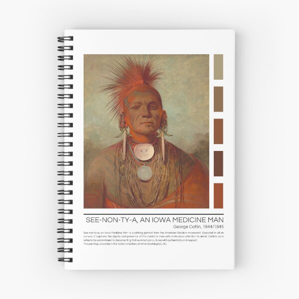 Item preview, See-non-ty-a, an Iowa Medicine Man by George Catlin designed and sold by StudioRedKoala.