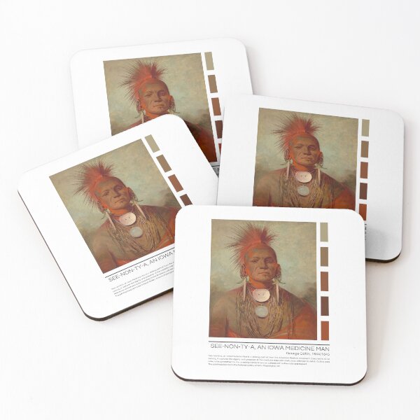 Item preview, See-non-ty-a, an Iowa Medicine Man by George Catlin designed and sold by StudioRedKoala.