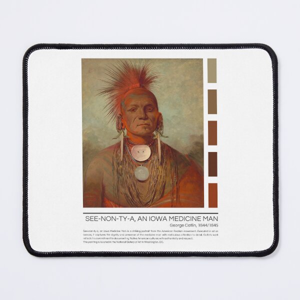 Item preview, See-non-ty-a, an Iowa Medicine Man by George Catlin designed and sold by StudioRedKoala.