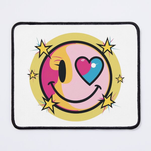 Item preview, Colorful Smiley Face with Heart Eyes & Stars designed and sold by CoachCreates.