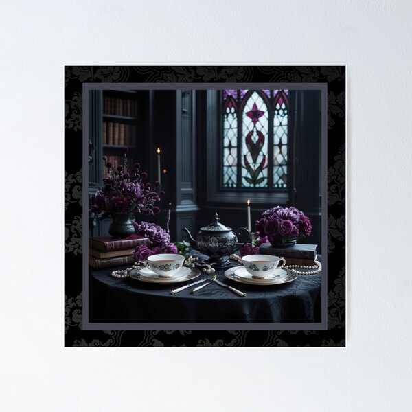 Item preview, Dark Academia Victorian Tea Party – Perfect Gothic Aesthetic designed and sold by dreamparlor.