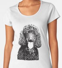 Camiseta premium de cuello ancho Caniche estándar
