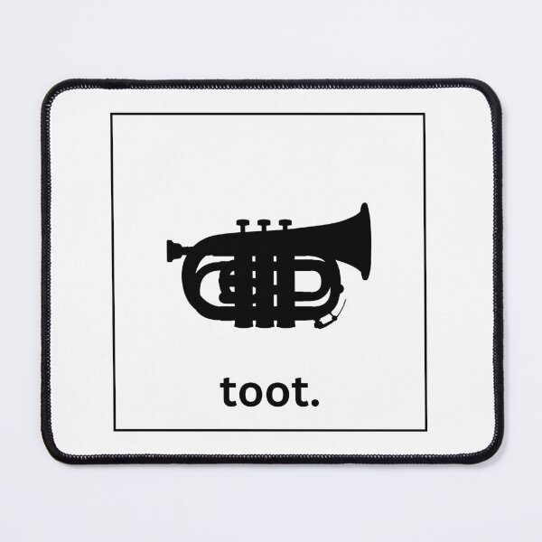 Item preview, Black and White Toot Baritone/Mellophone designed and sold by baileycdesigns.