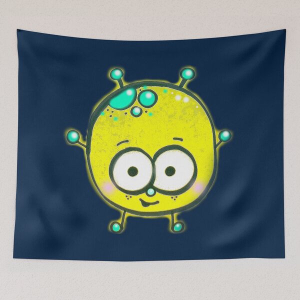Item preview, Cute Little Yellow Alien designed and sold by Nalinne Jones.