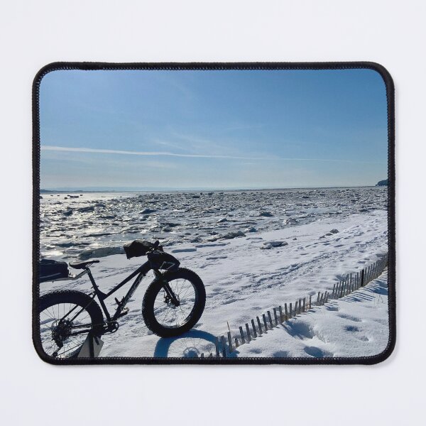 Item preview, winter cycling by the river designed and sold by Catlafond.