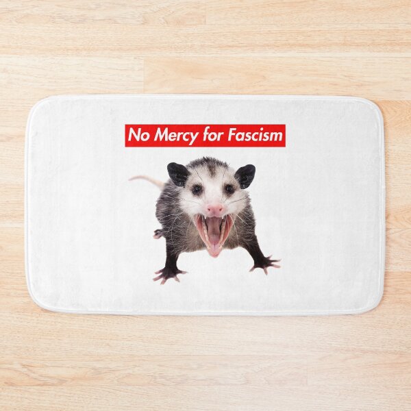 Item preview, No Mercy For Fascism - Anti-fascist Opossum 2.0 designed and sold by Thelittlelord.
