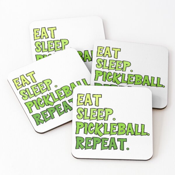Item preview, EAT. SLEEP. PICKLEBALL. REPEAT. Novel Gradient Green Pickleball Gear | Unique Gift for Pickleball Enthusiasts designed and sold by Sun Sand & Sea Art.