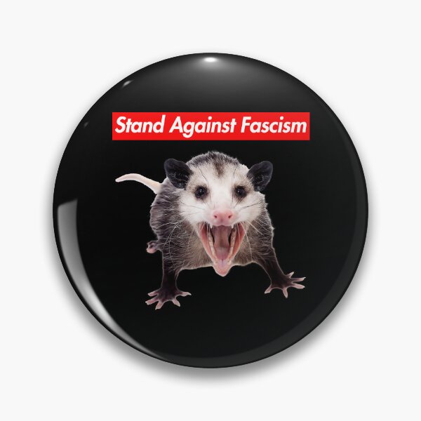 Item preview, Stand Against Fascism - Anti-fascist Opossum designed and sold by Thelittlelord.