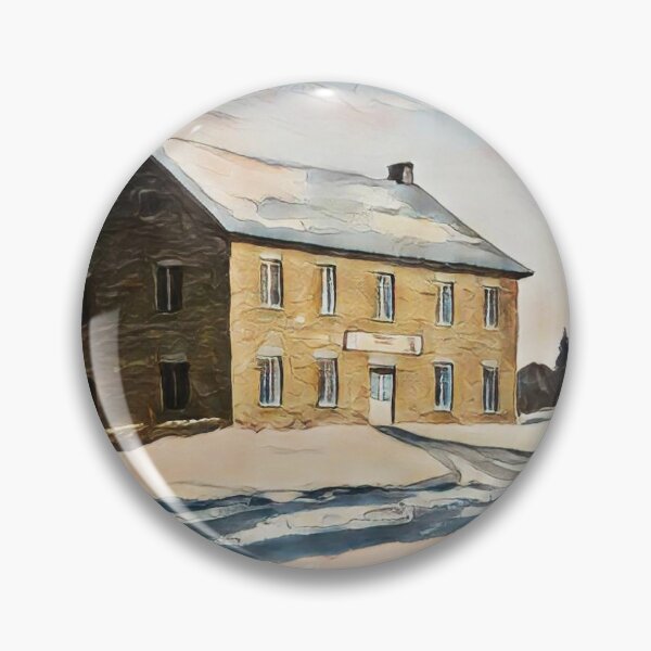 Item preview, Old Stone Grist Mill Winter Painting designed and sold by JoyfulWhimsy.