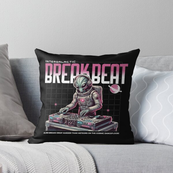 Artikelvorschau, BREAKBEAT – Intergalactic Breaks (schwarz/pink) entworfen und verkauft von Discothreadz.