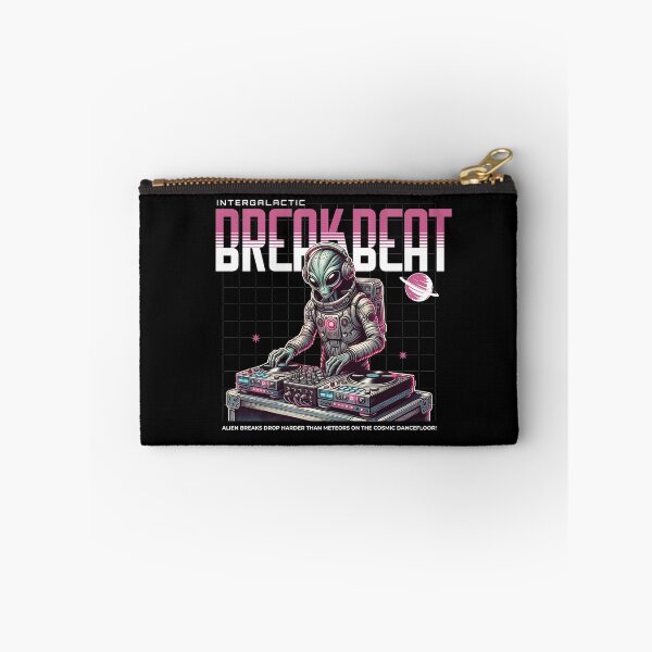 Item preview, BREAKBEAT  - Intergalactic Breaks (black/pink)  designed and sold by Discothreadz.