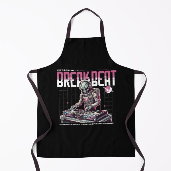 Item preview, BREAKBEAT - Intergalactic Breaks (black/pink) designed and sold by Discothreadz.