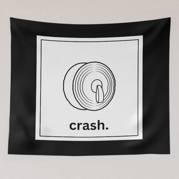 Item preview, Black and White Crash Cymbals designed and sold by baileycdesigns.