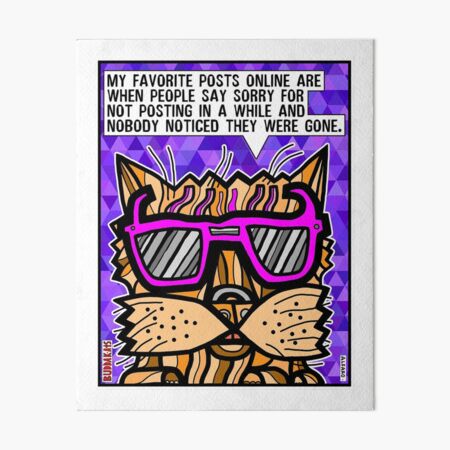 "My favorite posts online are..." Art Board Print