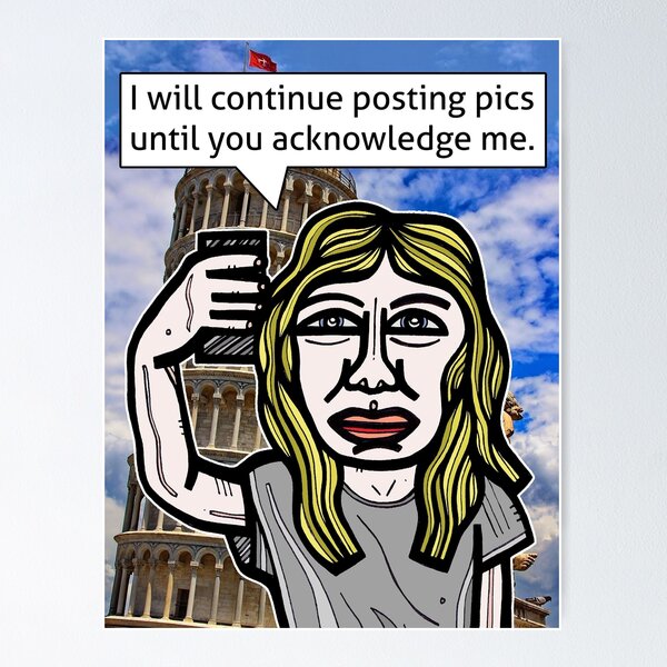 "I will continue posting pics..." Poster