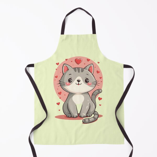 Item preview, Cute Cat with Heart for Valentine’s Day designed and sold by VibeTCreations.