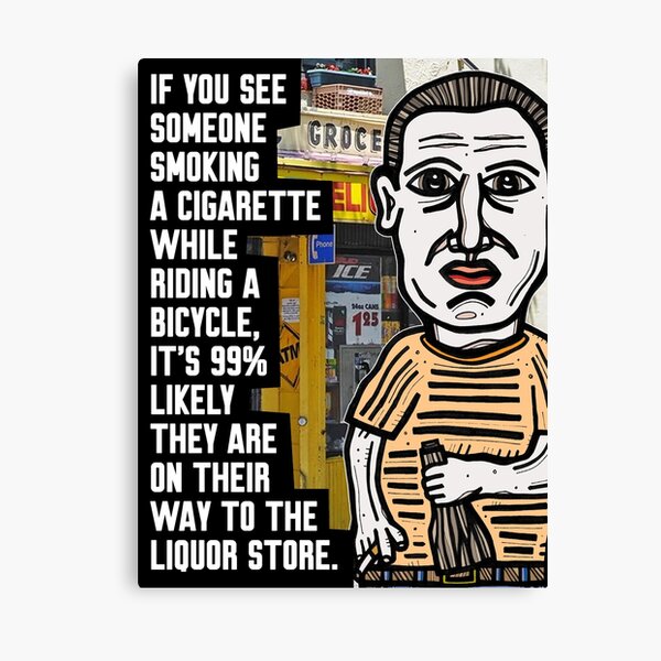 "If you see someone smoking a cigarette while..." Canvas Print