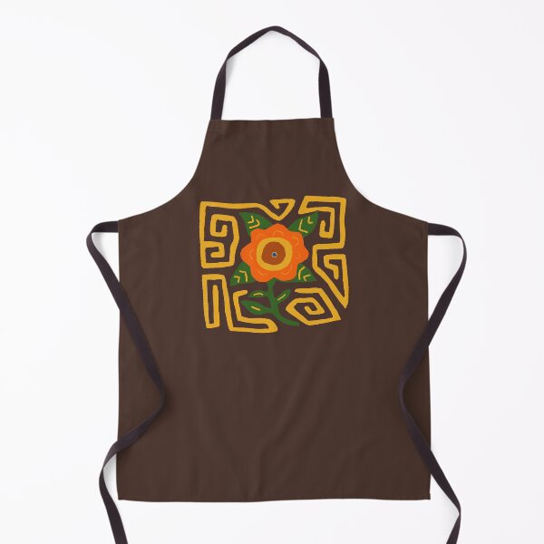 Item preview, Orange Flower Mola patern designed and sold by czgirl4evr.