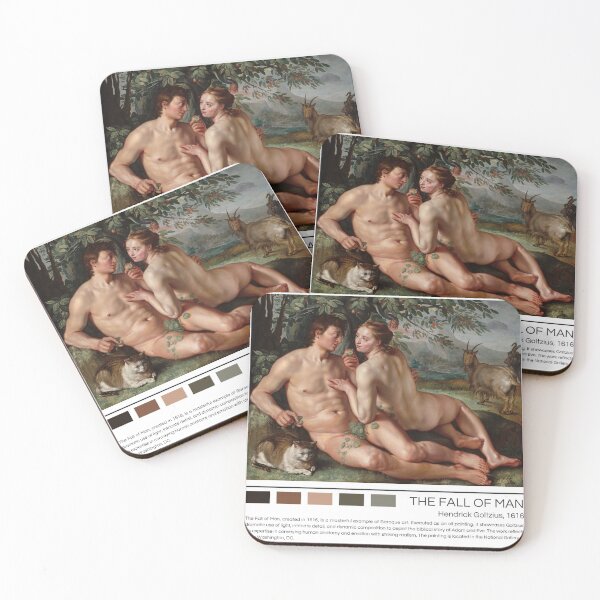 Item preview, The Fall of Man by Hendrick Goltzius designed and sold by StudioRedKoala.