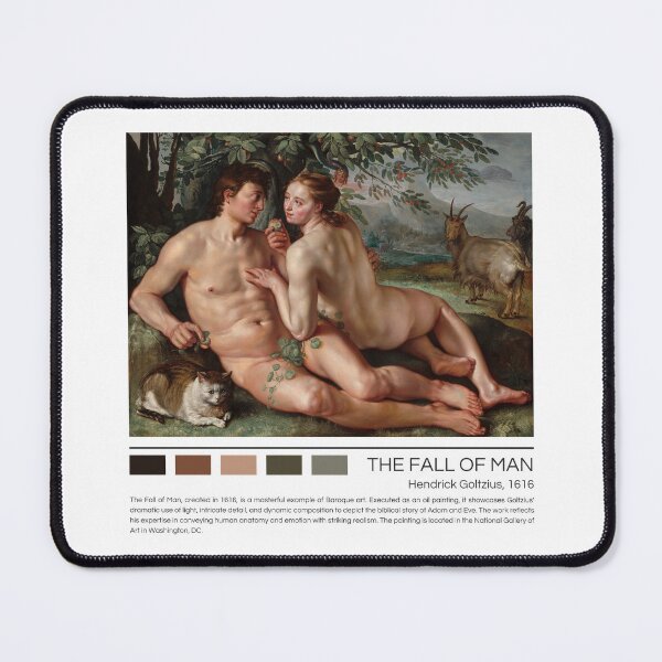 Item preview, La caída del hombre de Hendrick Goltzius designed and sold by StudioRedKoala.