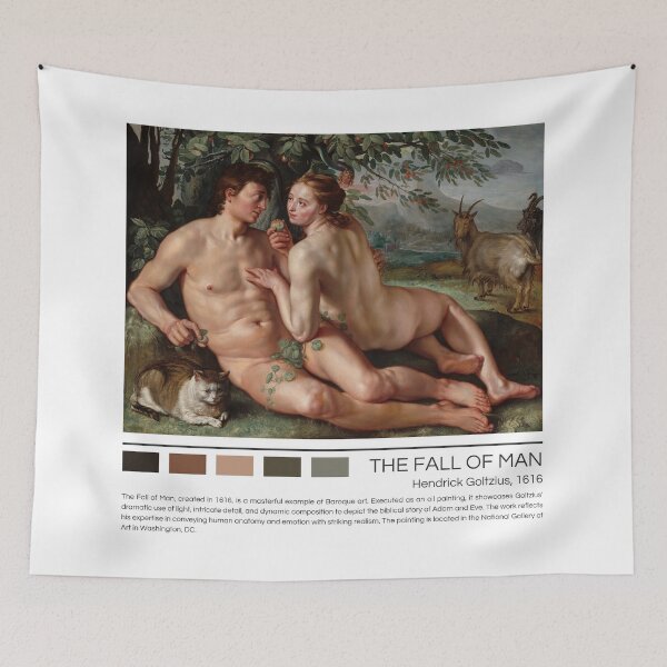 Item preview, The Fall of Man by Hendrick Goltzius designed and sold by StudioRedKoala.