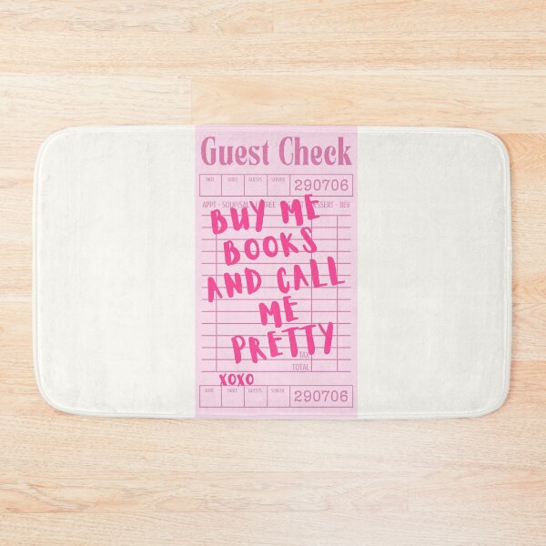 Item preview, Buy me books and call me pretty - pink guest list designed and sold by Neadoodles.