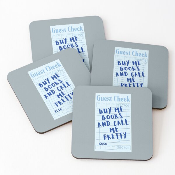 Item preview, Buy me books and call me pretty - blue guest list designed and sold by Neadoodles.